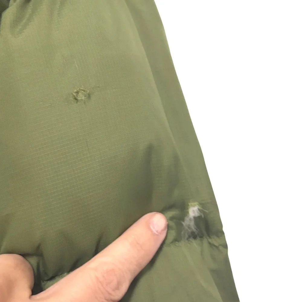 The North Face 1996 Retro Nuptse Puffer Jacket Olive Green Black 700 Down M